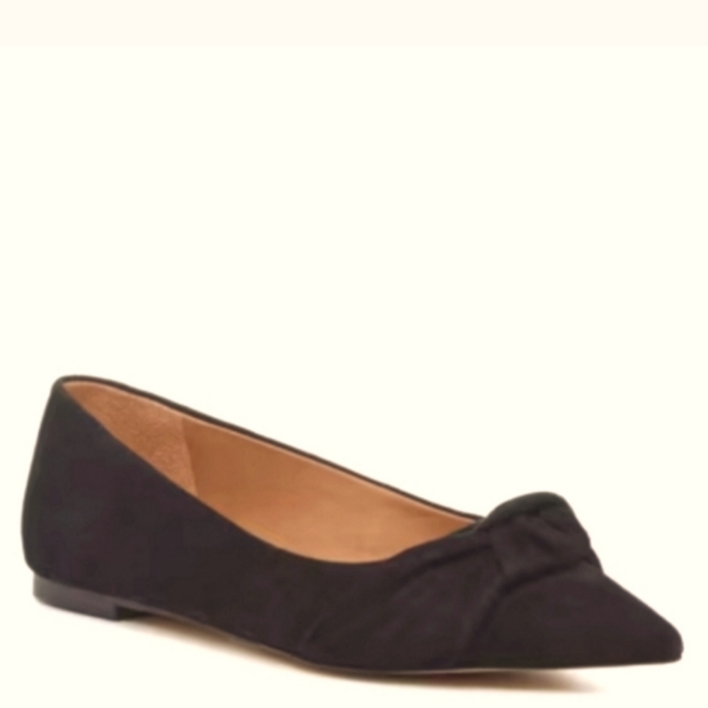 SAM EDELMAN Wheaton Black Suede Flats Size 9